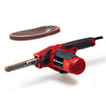 Einhell Bandfeile TC-BF 500 E (500 Watt, Geschwindigkeit bis 1.700 m/min, Dauerlaufarretierung, integrierte Staubabsaugung, Drehzahlelektronik, inkl. 6x Schleifbänder)