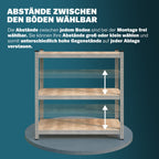 Monzana® 2X Schwerlastregal 160x90x40cm 1400kg 4 MDF-Platten Regal Lagerregal Kellerregal Steckregal Werkstattregal