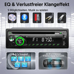 9-24V Autoradio mit CD DVD Player und Bluetooth Freisprecheinrichtung,RDS 1DIN Autoradio 7 Farben MP3 Player FM/AM Radio mit 2 USB SD/AUX/Lenkradfernbedienung