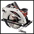 Einhell Handkreissäge TC-CS 1410 (1410 W, Sägeblatt Ø190 x Ø30 mm, max. Schnitttiefe 67 mm, Spaltkeil, Spindelarretierung, werkzeuglose Einstellung von Schnitttiefe und Neigungswinkel)