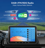 PORMIDO Autoradio mit Bildschirm DAB+, 7 Zoll 1 Din Android 13 Apple CarPlay Android Auto Touch Screen Display, Wireless Car Play Radio mit Bluetooth WiFi Navi MirrorLink FM RDS GPS SWC USB EQ