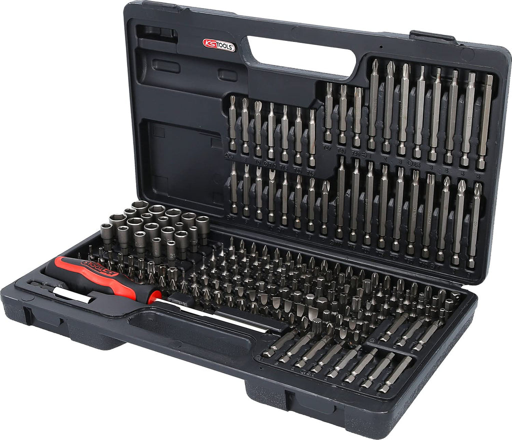 KS Tools 826.7598 Racingline Schwarz/rot Werkstattwagen mit 7 Schubladen und 598 Premium-Werkzeugen