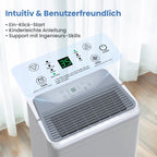 Newentor Luftentfeuchter elektrisch 30L, Entfeuchter elektrisch keller, Raumentfeuchter elektrisch, Dehumidifiers for home für 245m³/90m², mit Timer, Filter, Ablaufschlauch, 10 J. Gar.