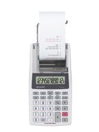 Sharp Druckender Mini-Tischrechner EL-1611V (großes 12-stelliges LCD Display, schwarz rote Druckfarben) Weiß