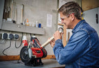 Einhell Stand-Bandschleifer TC-US 350 (350 Watt, Schleifband-/Schleifscheibenfunktion, Schutzhaube, Funkenschutzglas, inkl. Grobschleifscheibe + Schleifband) Kabelgebunden