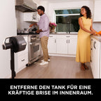 Shark FlexBreeze Pro Mist Akku-Ventilator für innen und außen mit Sprühsystem, tragbarer Sprühtank, 20 m, Stand- & Tischventilator, 5 Geschwindigkeitsstufen, leise, Fernbedienung, Anthrazit FA300EU