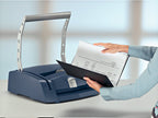 Leitz 73880000 Buchbindegerät impressBIND 280 für A4, blau/silber