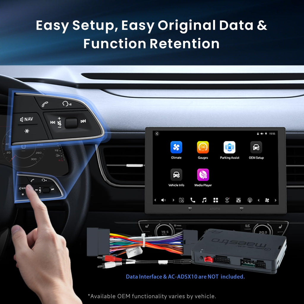 ATOTOZONE X10G209E 9.35 Zoll Android Autoradio Doppel-Din, 8+128G, 4G LTE, KI-Sprachassistent, Kabelloses Carplay & Android Auto, Duales Mikrofon & Bluetooth & Kameraeingang, 36B-EQ, HDMI-Eingang