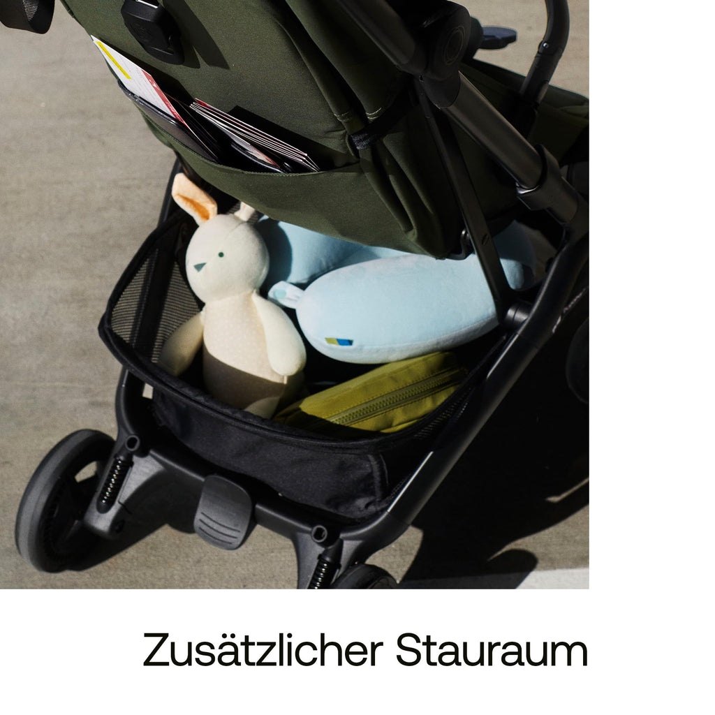 Bugaboo Butterfly 2 Reisebuggy, leicht und kompakt, Handgepäckgröße, faltbarer Reise-Kinderwagen mit Liegefunktion, einhändig faltbar, großer Untergestellkorb, ab 6 Monaten bis 4 Jahre, Desert Taupe
