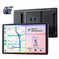 8'' Tragbares Carplay Display für Apple CarPlay & Android Auto, 1440x900 HD Display, Magnetische Halterung, OTA-Updates, Rückfahrkamera, Bluetooth, Sprachsteuerung, GPS-Navigation