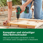 Bosch Akkuschrauber EasyDrill 18V-40 (2 Akku 2,0 Ah, 18 Volt System, im Koffer)