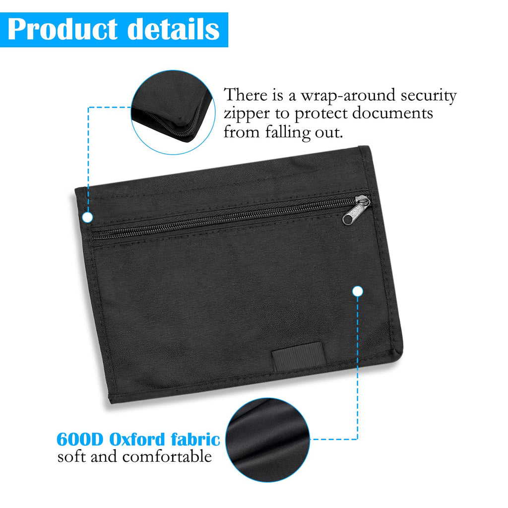 TNSLAND Fahrzeugmappe Dokumentenmappe A5, 24 x 17,5 cm Mappe A5 mit Mehreren Fächern, Bordmappe Auto Handschuhfach Organizer Auto, Tragbarer Manuelle Tasche für Karte Registrierung Autozubehör