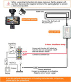 dashcam Gebildet Hardwire-Kit 12V-24V bis 5V Niederspannungsschutz 13ft/320cm Auto-Dashcam-Ladegerät Netzkabel für GPS-Stromversorgung Radarwarner kit