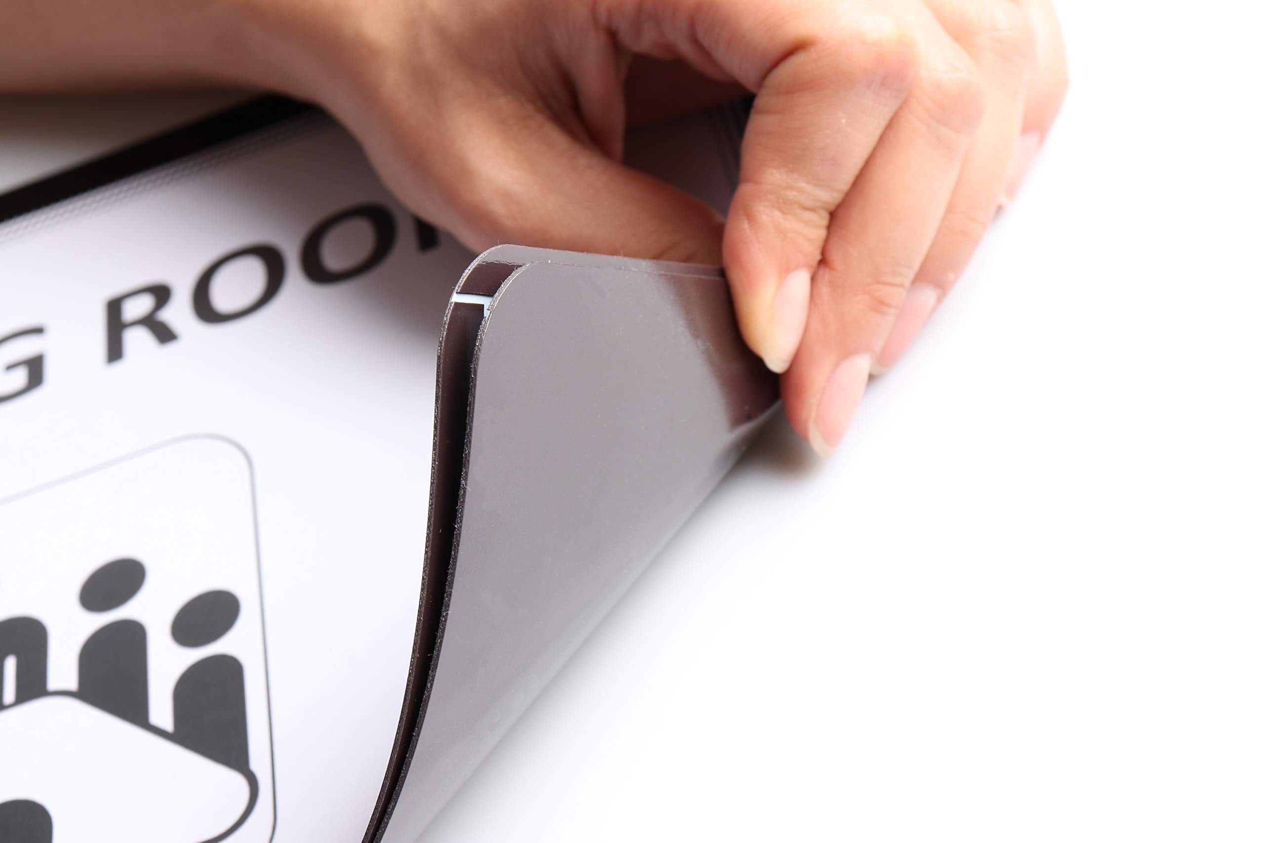 Djois, 194903 - Magnetischer Displayrahmen Magneto, A4, Rot, 2 Stück, Einzigartiges Design, Magnetische Rückseite, Blendfreie Oberfläche, Ideal für visuelle Kommunikation