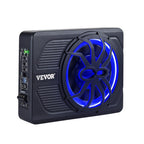 VEVOR Untersitz Auto Subwoofer 440 W 254 mm schlanker Auto Subwoofer unter dem Sitz Subsystem mit eingebautem Verstärker, Hoch-/Niedrigpegel-Eingang und Lautstärkeregler für SUVs Lkws