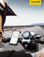 Lamicall Handyhalterung Motorrad, Handyhalter Fahrrad - 2026 Universal 360° Lenker Halter für iPhone 17 16 15 14 Pro Max Plus, Air, SE, 13 12 Pro Max Mini, 11 Pro Max, Xs, XR, Samsung S24, Smartphone