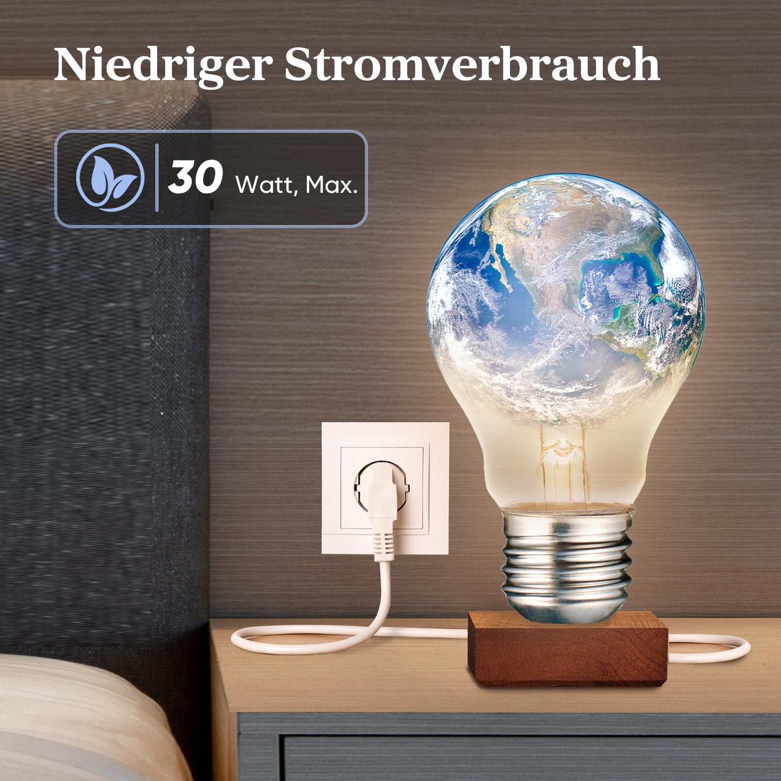 Levoit 20dB Standventilator sehr leise mit intelligenter Steuerung via APP & Alexa, DC Motor mit 30m Wurfweite, Ventilator mit Kühlung, Fan mit Fernbedienung, 4 Modi 12 Stufen 12 Std Timer