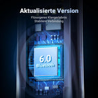 UGREEN Aux Bluetooth Adapter Auto Bluetooth 6.0 Empfänger Klinke für Freisprechanruf und Wireless Musik kompatibel mit Auto mit Aux und USB Anschluss, Lautsprecher, Verstärker (Grau-Standard)