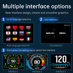 GOFORJUMP P12 5.8 TFT OBD2 Hud Head Up Display Digitaler Auto Geschwindigkeit Projektor Bordcomputer OBD2 Tachometer Windschutzscheibe Projektor