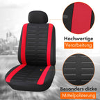 Upgrade4cars Transporter Autositzbezüge Set für die Vordersitze | Van Auto-Schonbezüge Universal in Rot