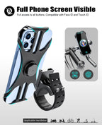 Acrhkoor Handyhalterung Fahrrad, Abnehmbar 360° Verstellbare Fahrrad Handyhalterung, Universal Motorrad Handyhalter für iPhone 13 12 Pro Max Mini, Samsung, Huawei, 4,0''-7,0'' Smartphone