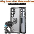 Cozycase 1 Sekunde zum Entsperren oder Verriegeln - Handyhalterung Fahrrad für Samsung Galaxy S25 Ultra Wasserdicht -Bike Phone Holder Mount Handy S 25 Halterung Motorrad Lenker Rennrad MTB Waterproof