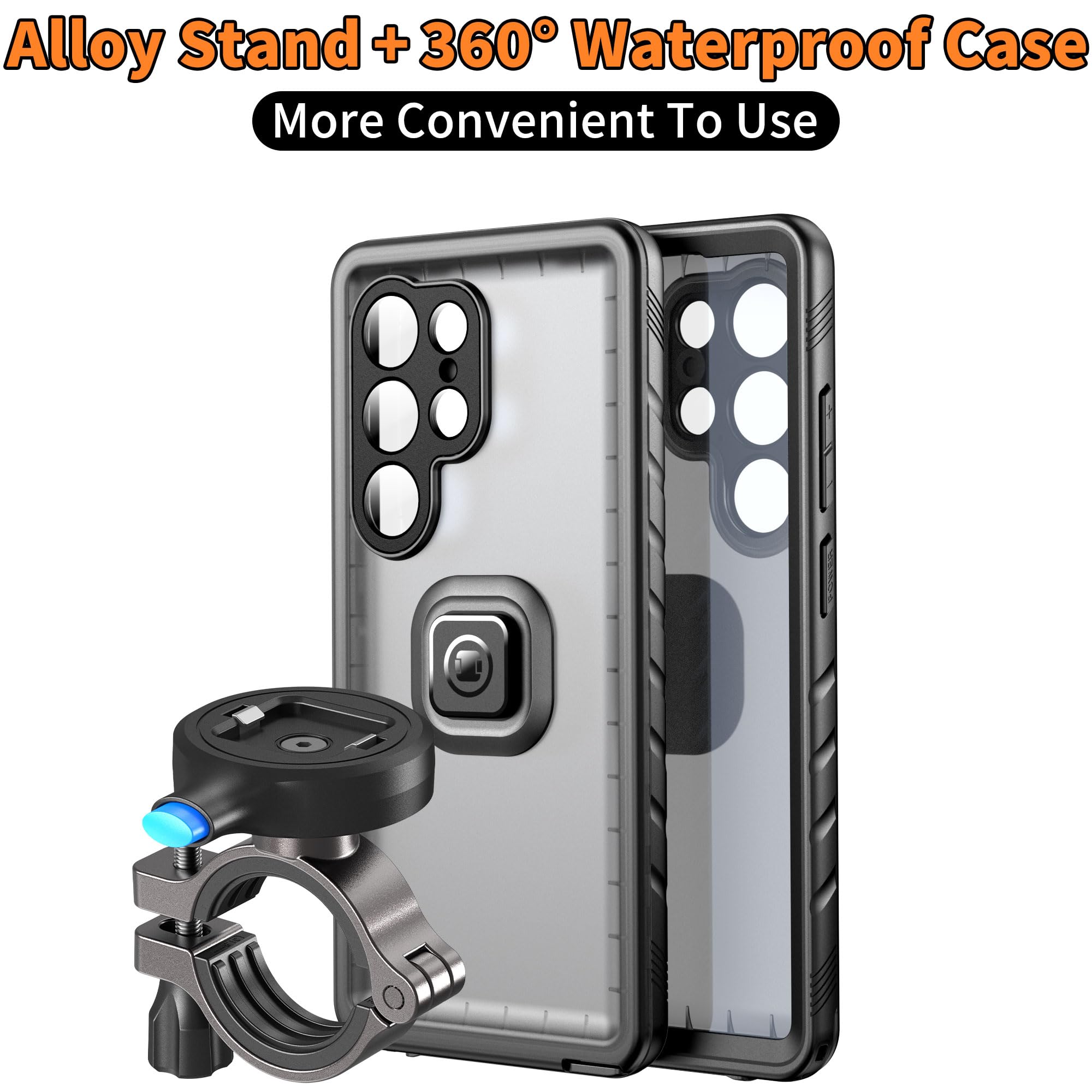 Cozycase 1 Sekunde zum Entsperren oder Verriegeln - Handyhalterung Fahrrad für Samsung Galaxy S25 Ultra Wasserdicht -Bike Phone Holder Mount Handy S 25 Halterung Motorrad Lenker Rennrad MTB Waterproof