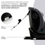 Kinderkraft I-GROW Kindersitz 0-36 kg, I-SIZE 40-150 cm, 360 grad drehbar, Kinderautositz mit Isofix station, FWF und RWF, Verstellbare Kopfstütze/Rückenlehne mit Liegeposition, Grau