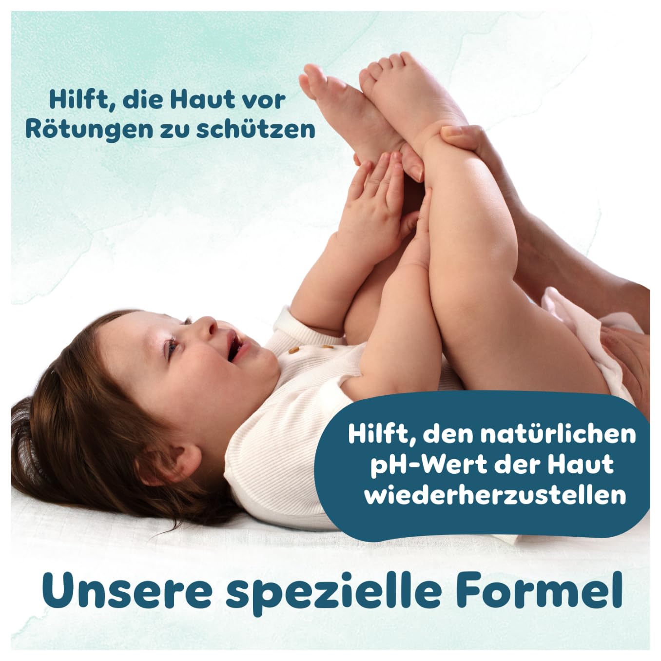Pampers Harmonie Aqua Feuchttücher 24 Packungen mit jeweils 48 Feuchttüchern, 1152 Feuchttücher, die helfen, den natürlichen pH-Wert der Haut wiederherzustellen, leichte Lotion mit 99 Prozent Wasser