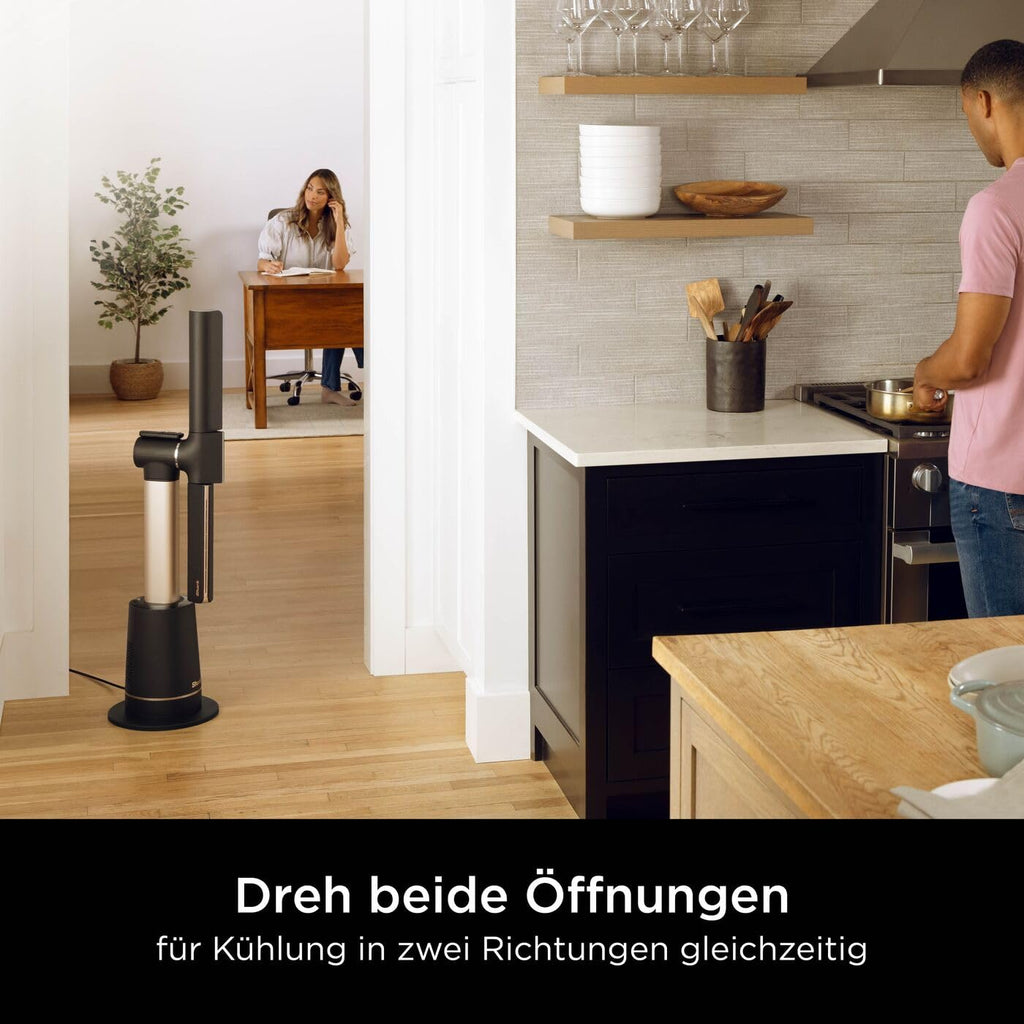 Shark TurboBlade Turmventilator, leise, Hochgeschwindigkeitssystem, Luftzirkulation bis 20 Meter, 10 Geschwindigkeiten, 180° Oszillation, Fernbedienung, Timer, Einfache Reinigung, Anthrazit TF200SEU