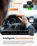 VANTRUE N2X 2.7K+1080P Dashcam Auto Vorne Innen, STARVIS 2 Dual HDR Nachtsicht Dash Cam, 2.5K/60FPS Front, GPS, 5GHz WiFi, App & Sprachsteuerung, 2″ 323° Dasch-Cam 24/7 Parkmodus, G Sensor, max. 1TB