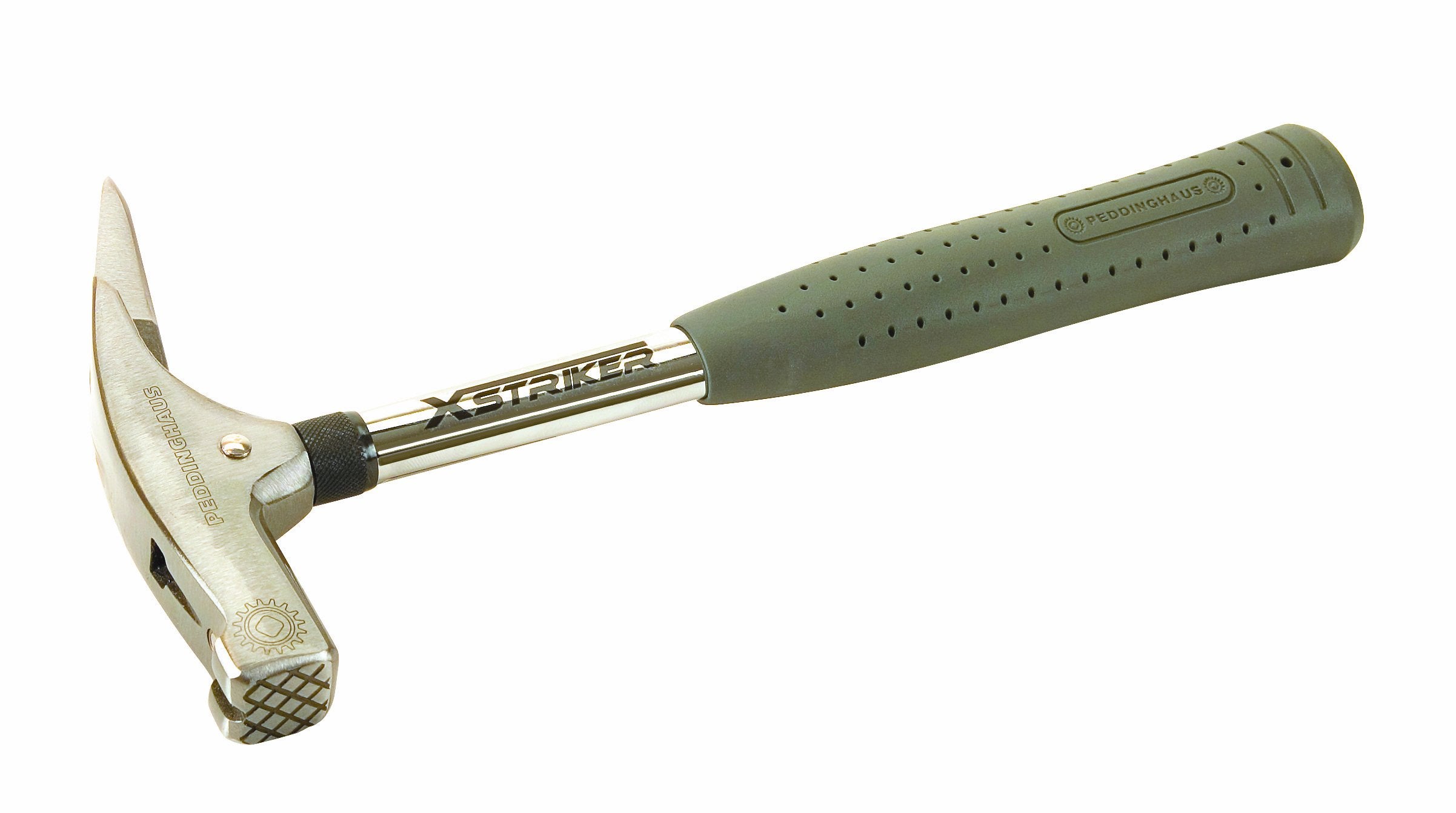 Peddinghaus Latthammer XSTRIKER 570 g – Poliert, mit Magnet und Stahlrohrstiel, Rauhe Bahn, GS Geprüft, Hochwertig Geschmiedet und Maßgenau Geschliffen