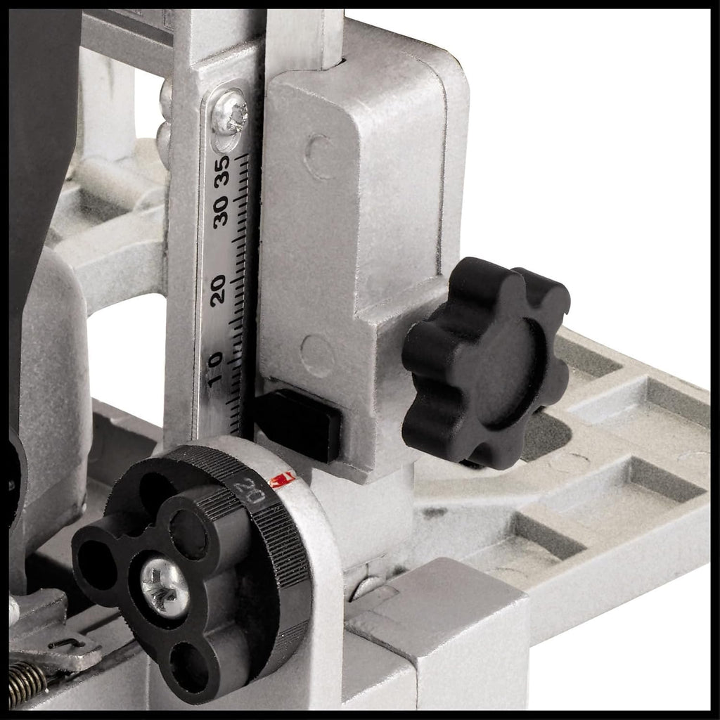 Einhell Flachdübelfräse TC-BJ 900 (860 W, 14 mm, Winkel- und Höheneinstellung, Staubfangsack)