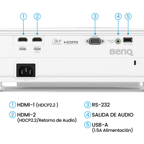 BenQ TK700ST 4K HDR 3000 Lumen Kurzdistanz-Film- und Gaming-Beamer mit 4 ms Reaktionszeit | 240 Hz Bildwiederholfrequenz | HDR10 & HLG | ARC/eARC-Unterstützung | 2D-Keystone-Korrektur | Bildrotation