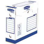 Bankers Box 4474002 Heavy Duty Archivschachtel, 100% recycelt, 20-er Pack, 80 mm