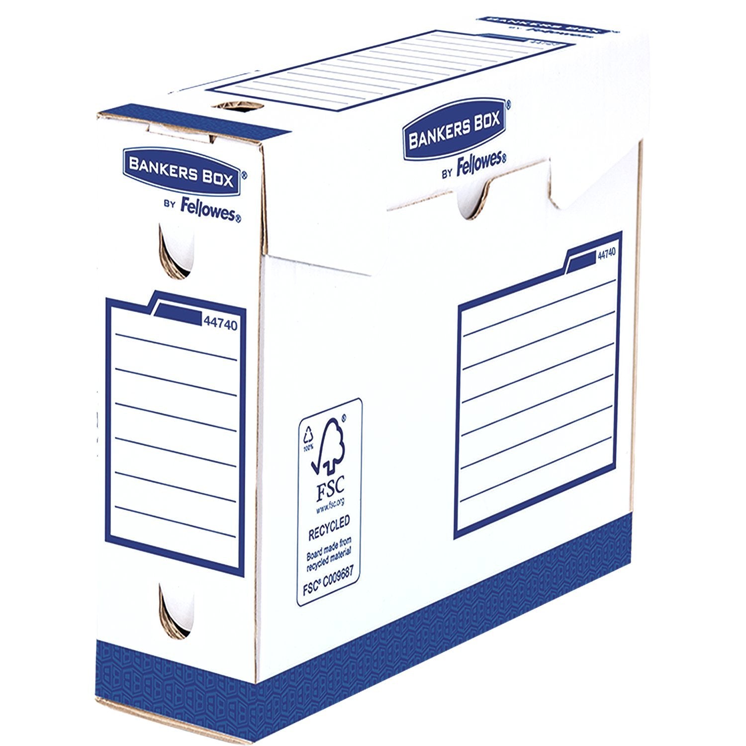 Bankers Box 4474002 Heavy Duty Archivschachtel, 100% recycelt, 20-er Pack, 80 mm