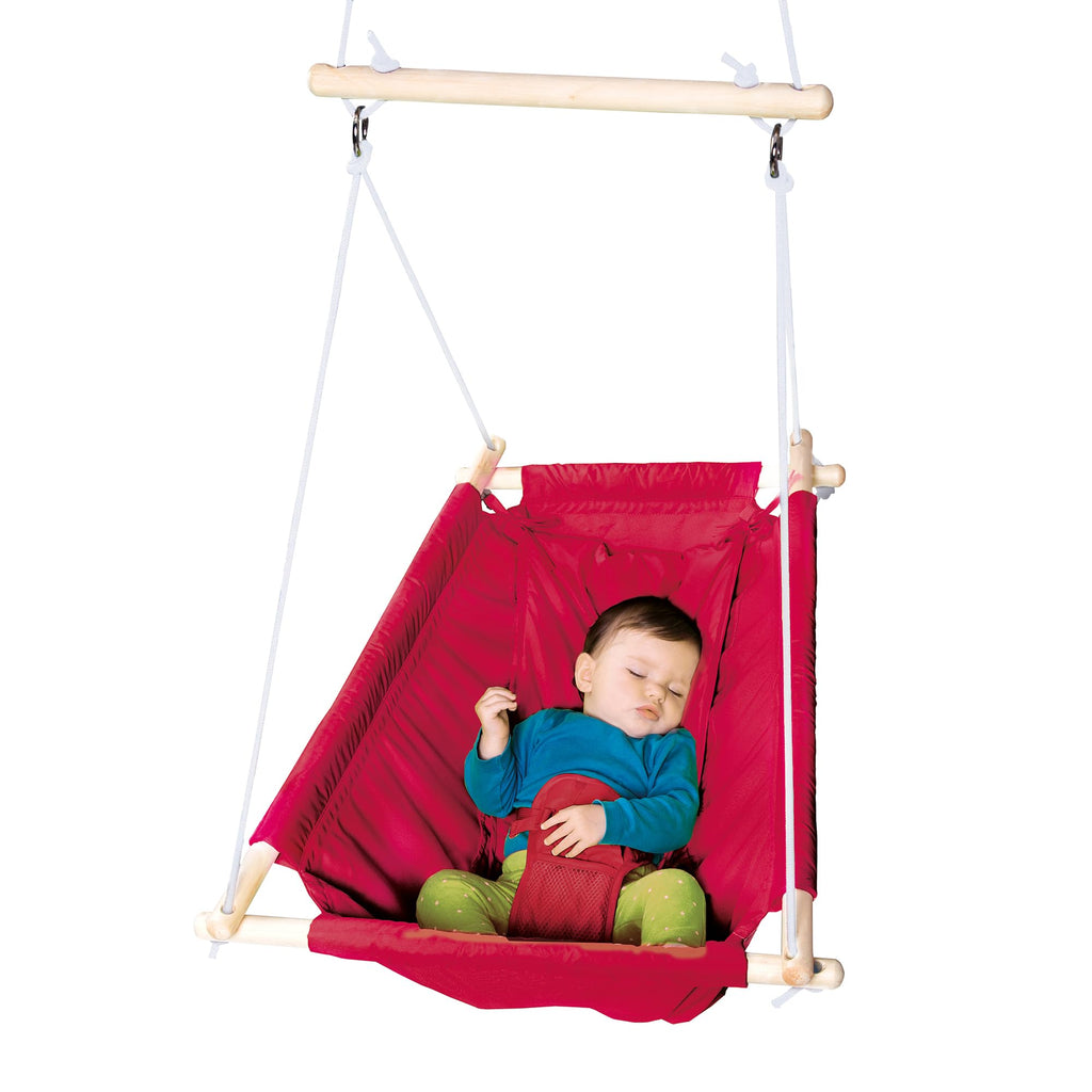 roba Hängesessel für Kinder - Verstellbar von Schaukelliege zu Schaukelsitz - Indoor / Outdoor - bis ca. 6 Jahre / 30 kg - Rot