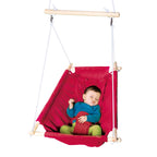 roba Hängesessel für Kinder - Verstellbar von Schaukelliege zu Schaukelsitz - Indoor / Outdoor - bis ca. 6 Jahre / 30 kg - Rot