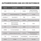 Favoto Autoabdeckung Vollgarage Auto Abdeckplane Staubdicht Wasserdicht Autohülle Autoplane Winter & Sommer für 400cm-435cm Schrägheck Auto 2.8kg