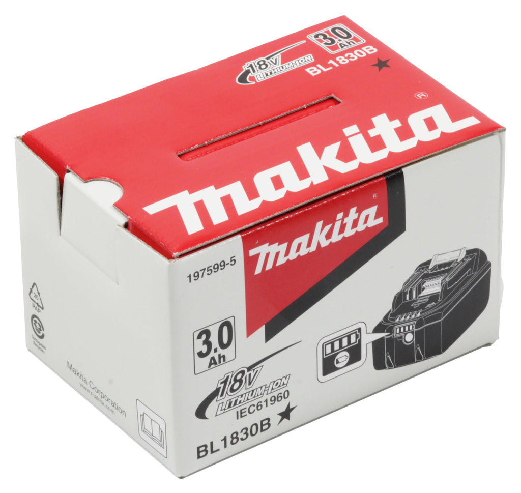 Makita 197599-5 Akku-BL1830B Li 18,0V 3Ah, 3 W, 18 V, M