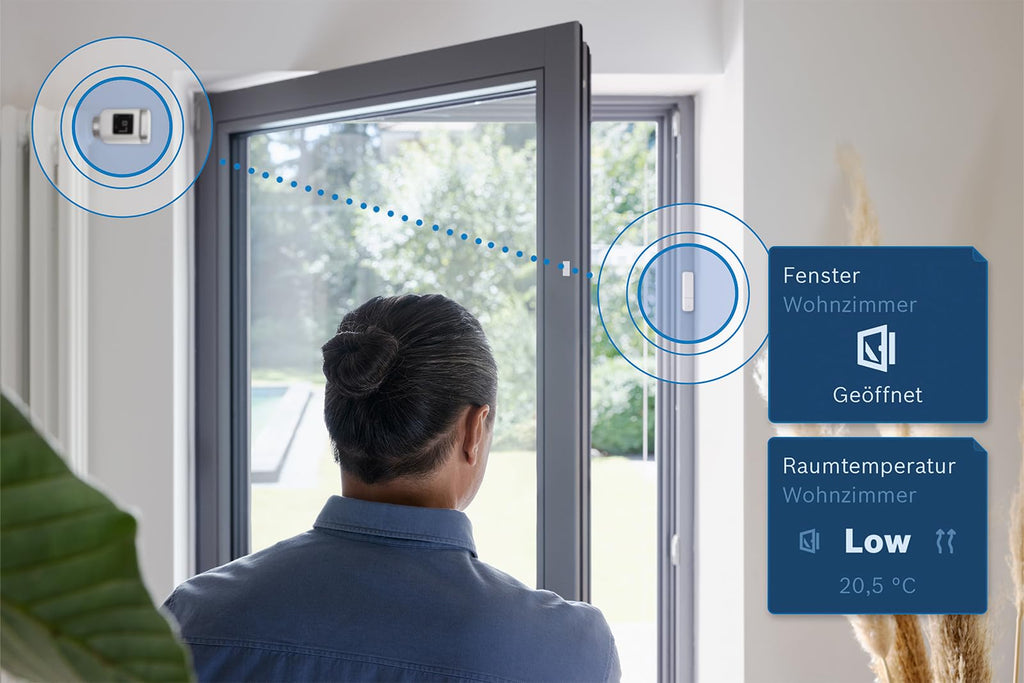 Bosch Smart Home Starter-Paket Raumklima II, effiziente Raumklimasteuerung und energieeffizientes Heizen, kompatibel mit Apple Homekit, Amazon Alexa und Google Assistant