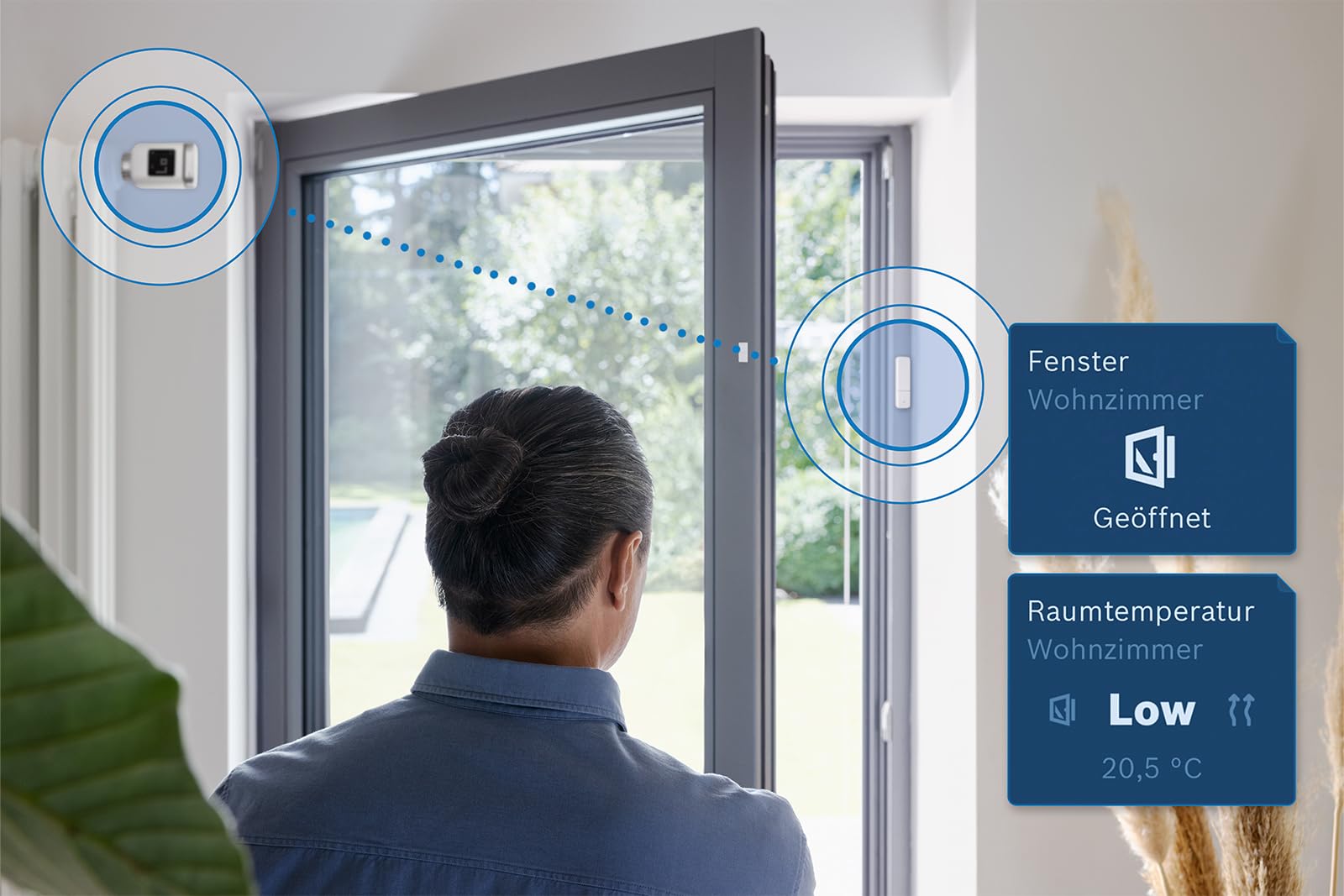 Bosch Smart Home Starter-Paket Raumklima II, effiziente Raumklimasteuerung und energieeffizientes Heizen, kompatibel mit Apple Homekit, Amazon Alexa und Google Assistant