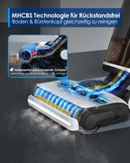 Tineco Floor ONE S7 Steam Schnurloser Dampfreiniger, Dampfmop für Verschmutzungen auf Hartböden mit Digitalanzeige, Selbstreinigung, Kantenreinigung, Vorwärtsantrieb, sicher für Kinder und Haustiere