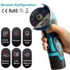 Mini Winkelschleifer,16.8V Akku Mini Flex 28000 rpm/76mm,Professional Mini Akku Winkelschleifer Set Geeignet zum Schneiden und Polieren