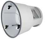 WEDO Rollhocker STEP aus bruchfestem Kunststoff - rollbarer Elefantenfuß Tritthocker, TÜV GS-geprüft, Made in Germany, rutschfest - Höhe ca. 43 cm, Tragkraft 150 kg, Farbe Lichtgrau