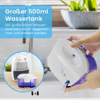 Pro Breeze Mini Luftentfeuchter 500ml gegen Feuchtigkeit, Schmutz, Schimmel, Geräuscharm und Kompakt für Kleine Räume, Automatisches Abschalten, geeignet für Allergiker - Weiß