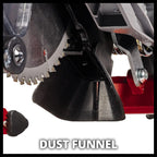 Einhell Zug-Kapp-Gehrungssäge TE-SM 216 Dual (1800 W, max. 65 mm x 305 mm Schnitttiefe/-breite, Ø 216 mm Sägeblatt, beidseitig neigbarer Sägekopf, Zugfunktion, Laser)