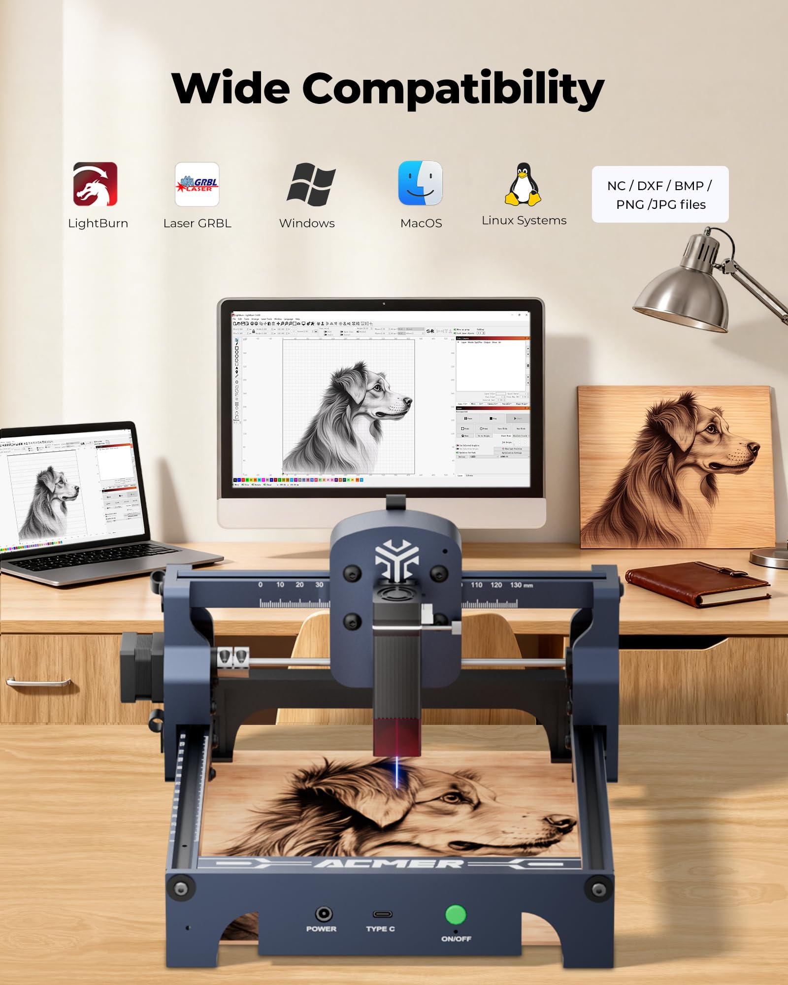 ACMER S1 Lasergravur- und Schneidemaschine (S1 3.5W blue 1)