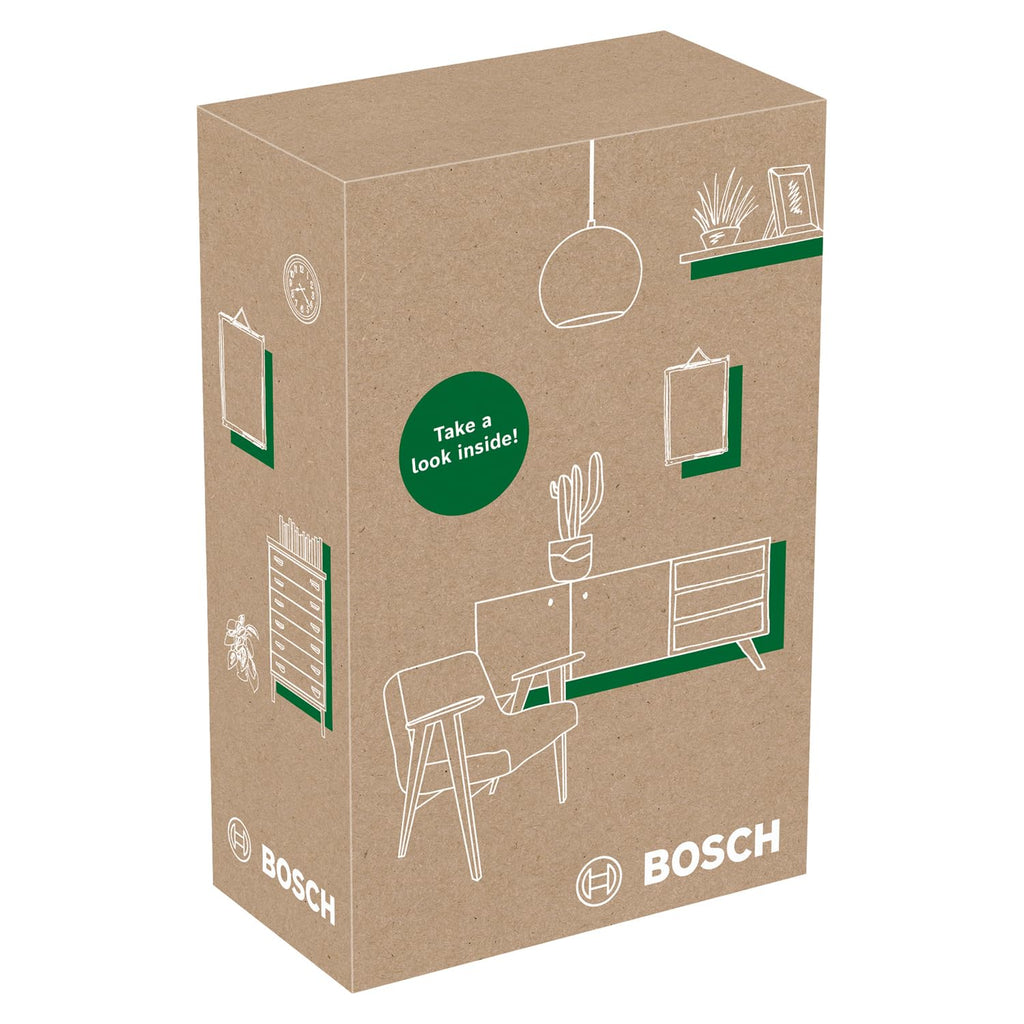 Bosch Ortungsgerät Truvo der 2. Generation (einfache Ein-Knopf-Bedienung, einfaches Orten von stromführenden Kabeln und Metallobjekten, Wandscanner bis 70mm, im E-Commerce Karton)