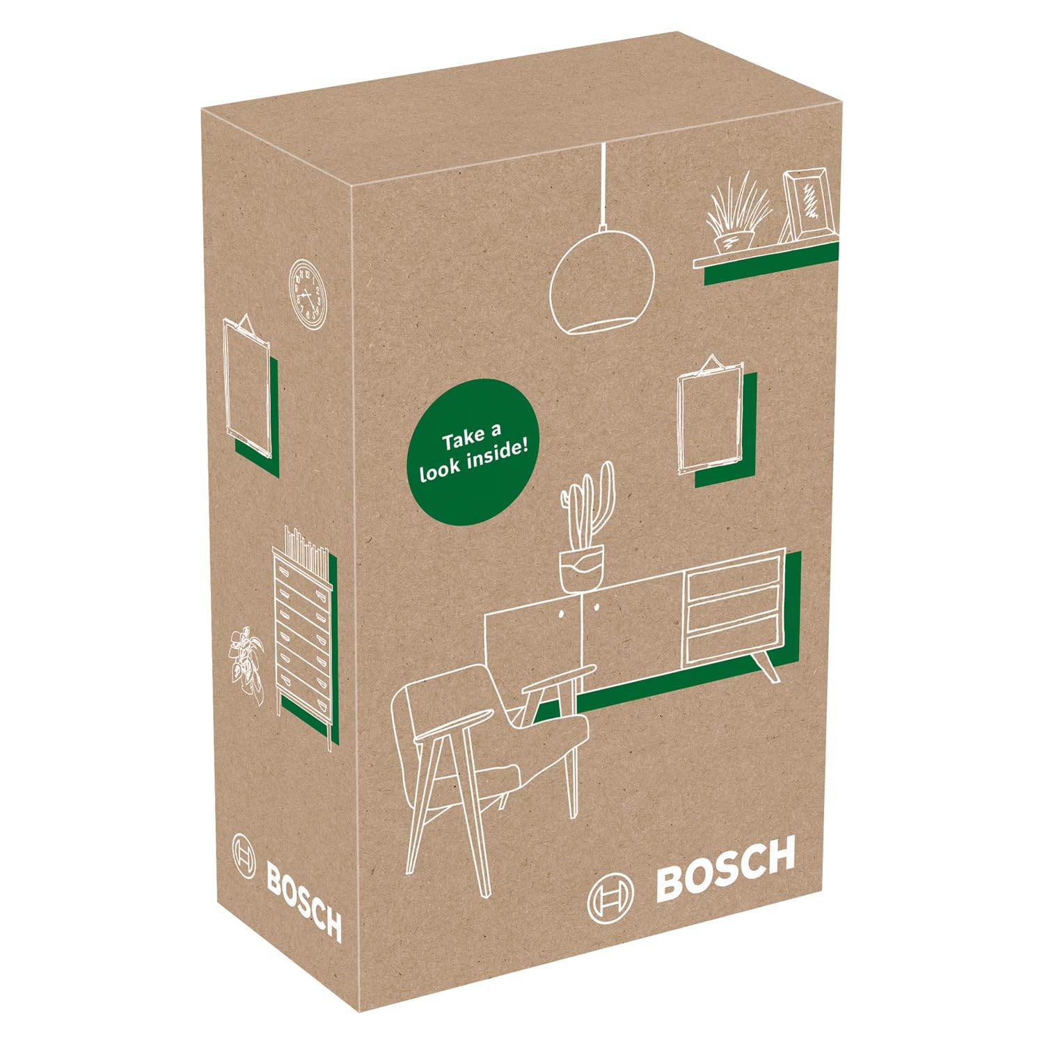 Bosch Ortungsgerät Truvo der 2. Generation (einfache Ein-Knopf-Bedienung, einfaches Orten von stromführenden Kabeln und Metallobjekten, Wandscanner bis 70mm, im E-Commerce Karton)